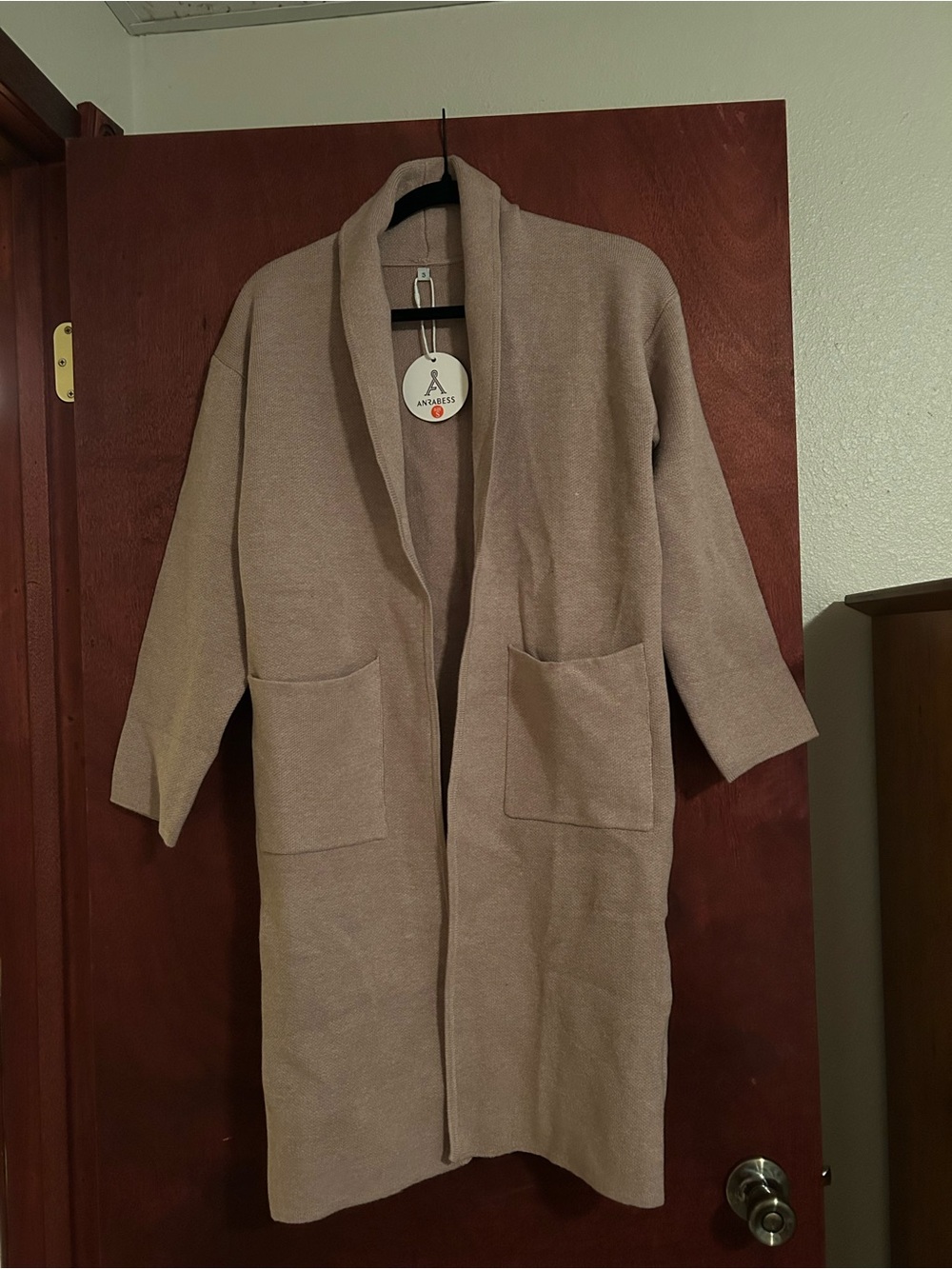 Cozy Open Front Duster Cardigan - Mauve